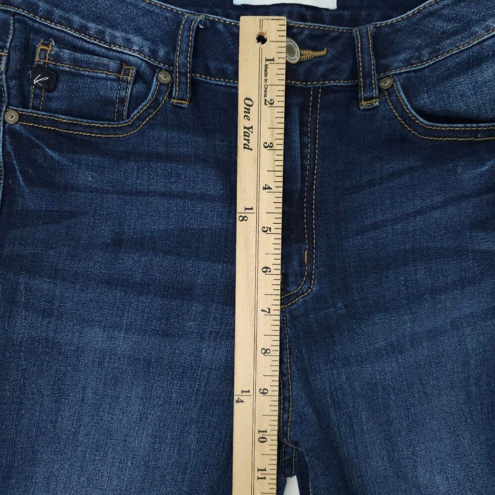KanCan Curvy Ankle Jeans Womens Size 5 / 26 Mid Rise Dark Wash Denim - Picture 4 of 14